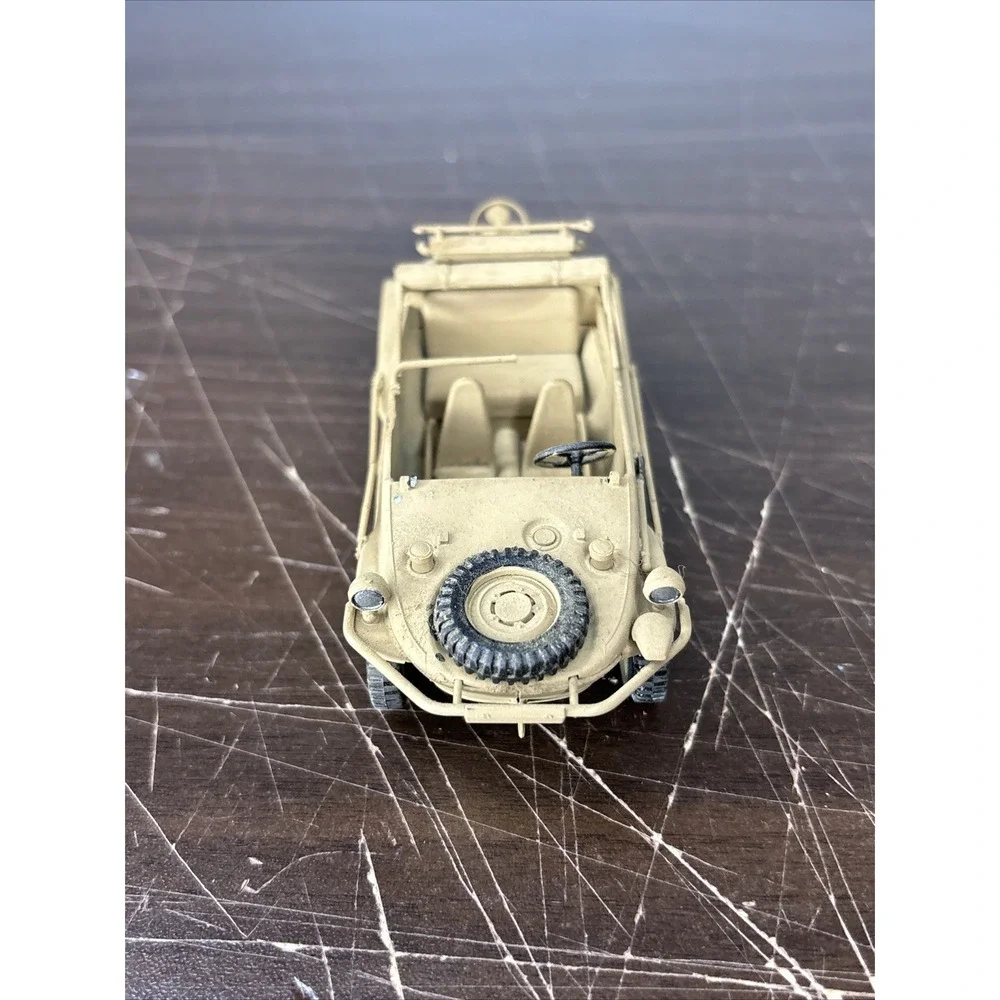Built 1:35 WWII Tan‎ Desert German Schwimmwagen Painted Italeri Soldier Vehicle